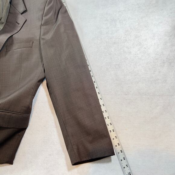 Suit Jacket Coppley for Rochester Big & Tall Men's 46XT 100% Wool 4-Button Cuff - Picture 11 of 13